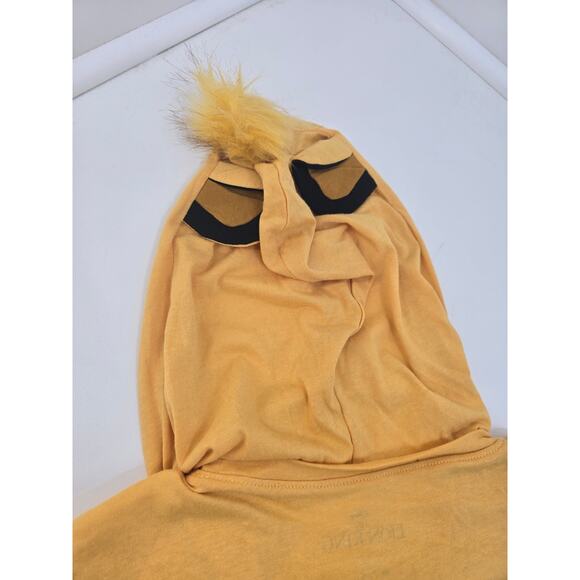 Disney Lion King Kids Hooded T-Shirt Simba Graphic Tee M 7-9 NWT Yellow - Picture 3 of 5